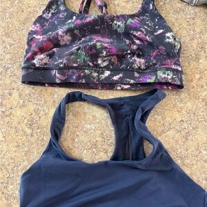 Two Lululemon Size 8 Sport Bras